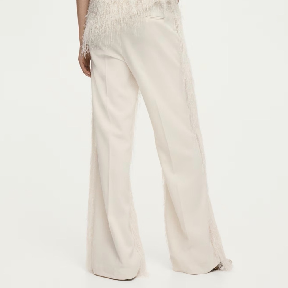 Elegant Cream Women's Pants